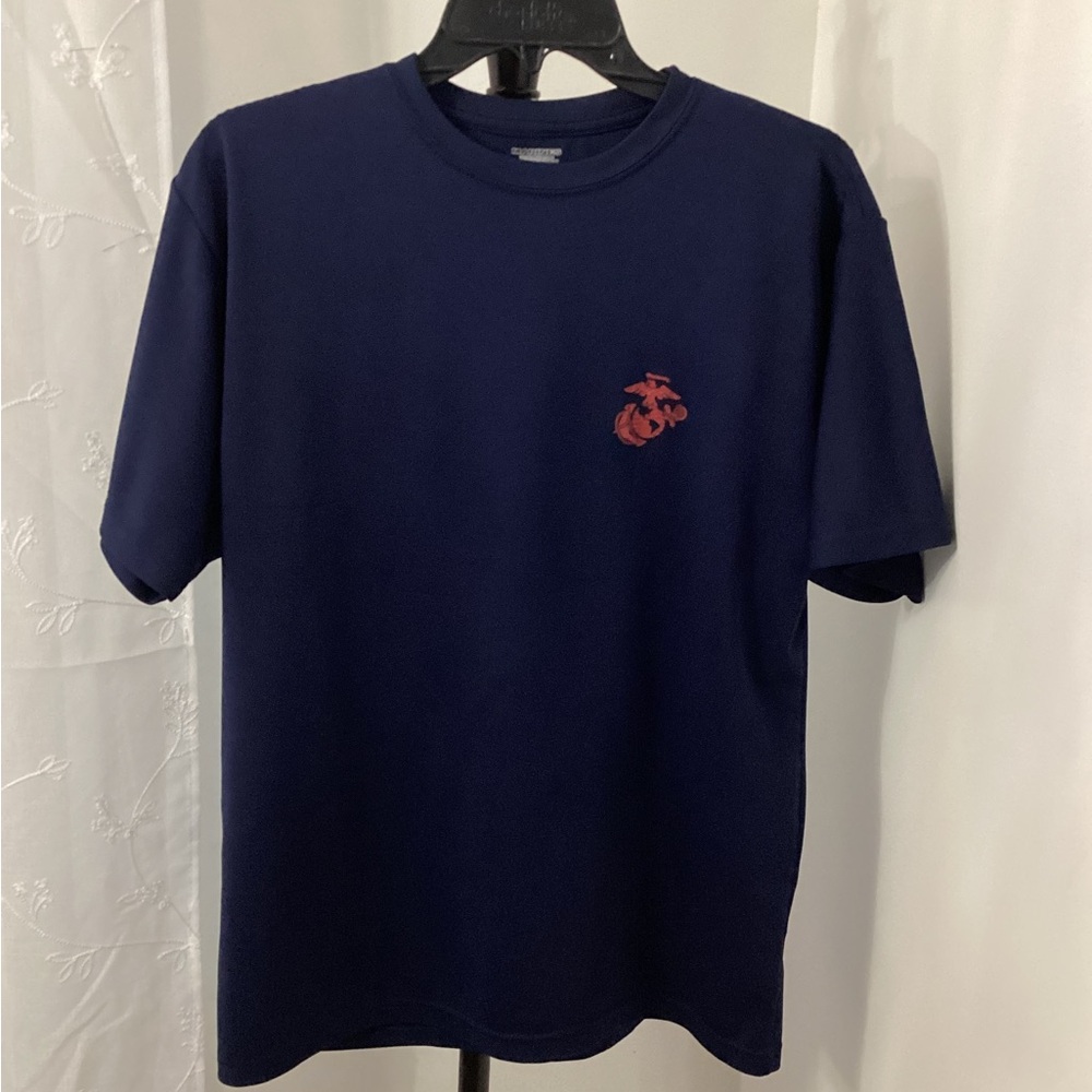 Marines Men’s Navy Blue Short Sleeve Tee – Large